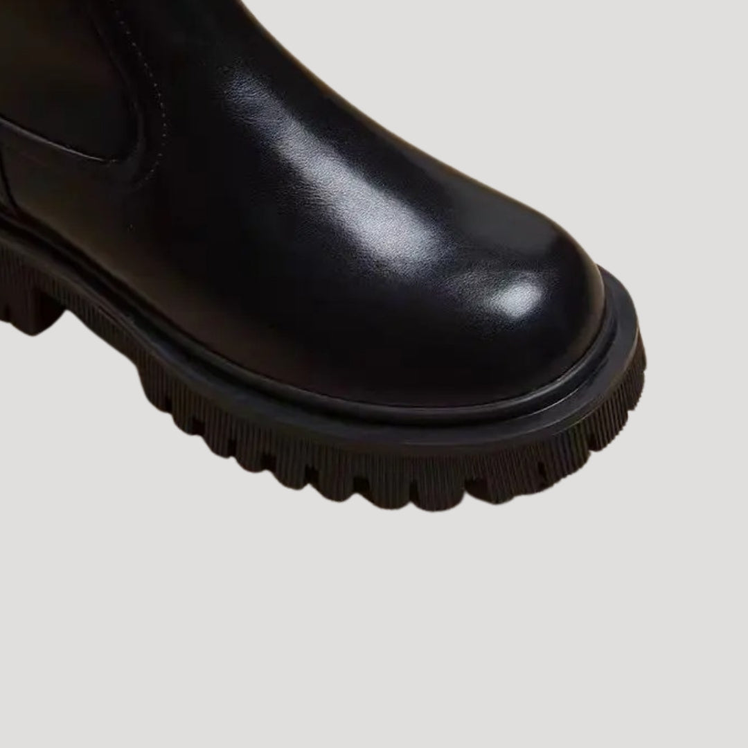 Kvinnelige Støvletter Dristig Mid-Calf Stil 4