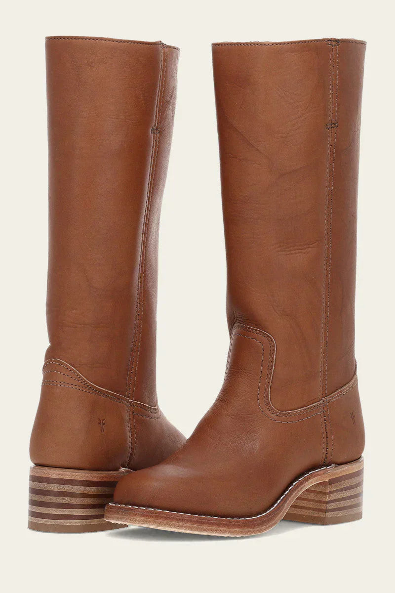 Kvinnelige Vestlige Støvler Mid Calf Klassisk Stil 0