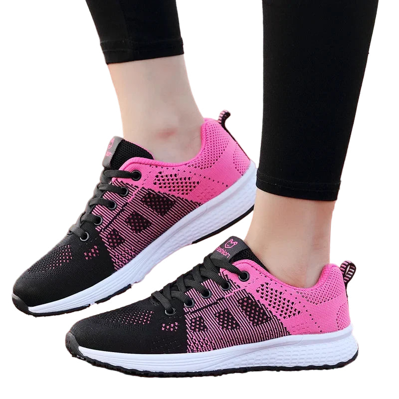 Kvinnenes Gå-Sko Pustende Tekstil Støtdempende Gummi 4