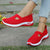 Kvinnenes Sneakers Enkle Flate Tekstil Sko 11