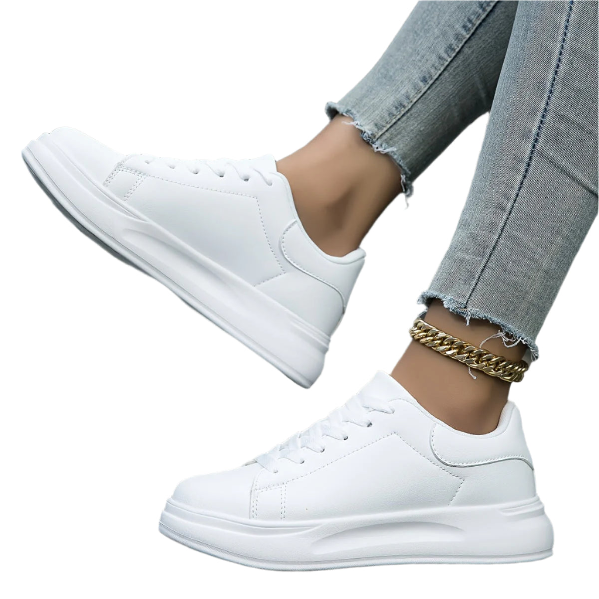 Kvinnenes Sneakers Ergonomisk Design Lett Pustende Tekstil 0