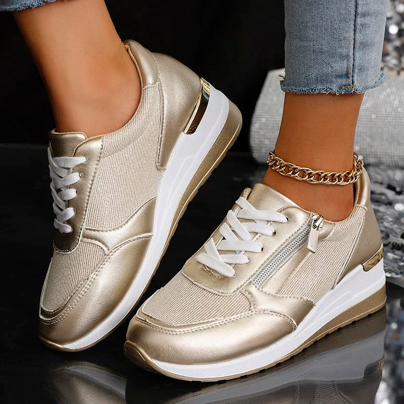 Kvinners Ankelhøye Sneakers med Plattform 2
