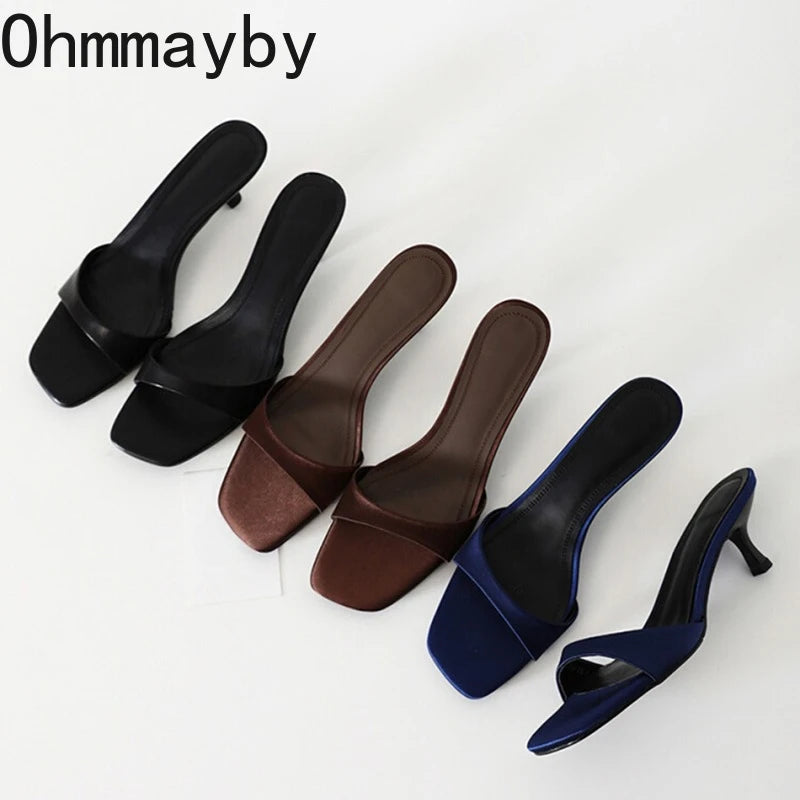 Kvinners Åpne Tøfler Slip On 0