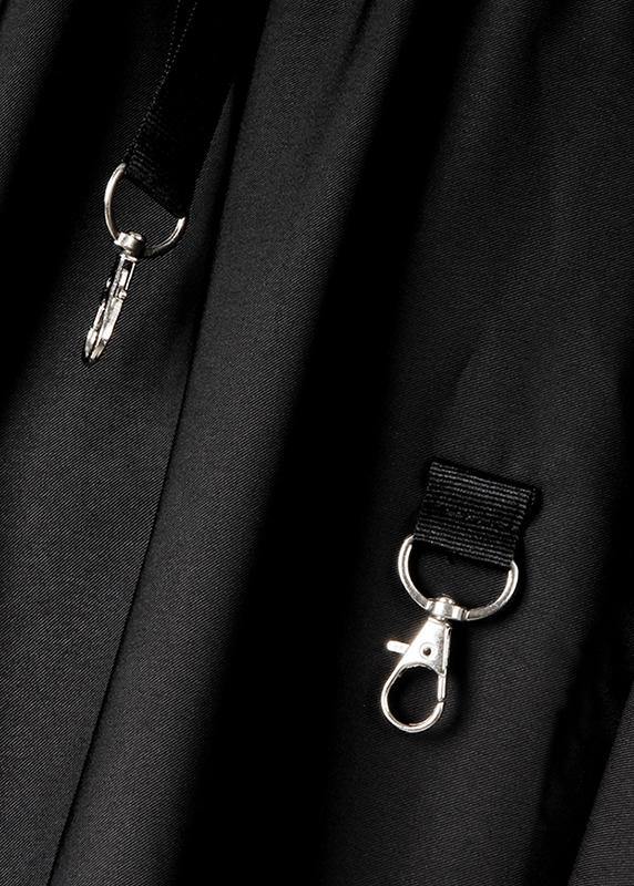 Kvinners Asymmetrisk Design Sommer Skjørt i Svart 6