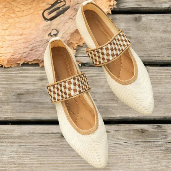 Kvinners Ballettflater Spiss Tå Stilren 4