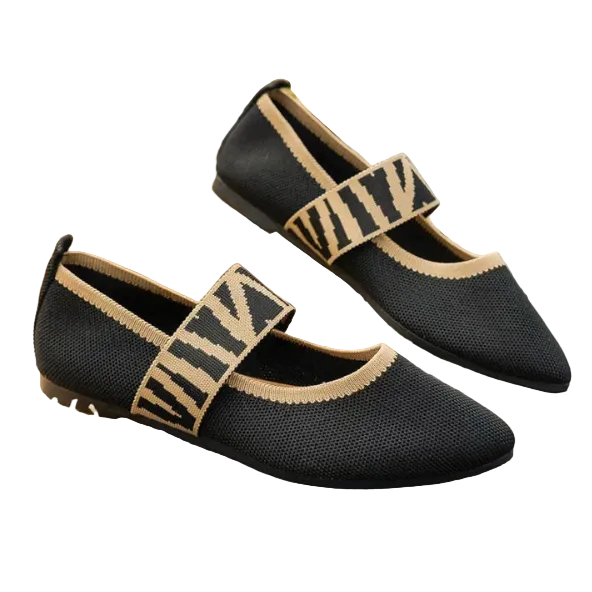 Kvinners Ballettflater Spiss Tå Stilren 5