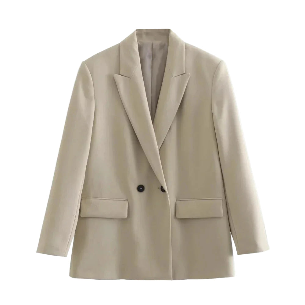 Kvinners Blazer Dobbeltspent 0