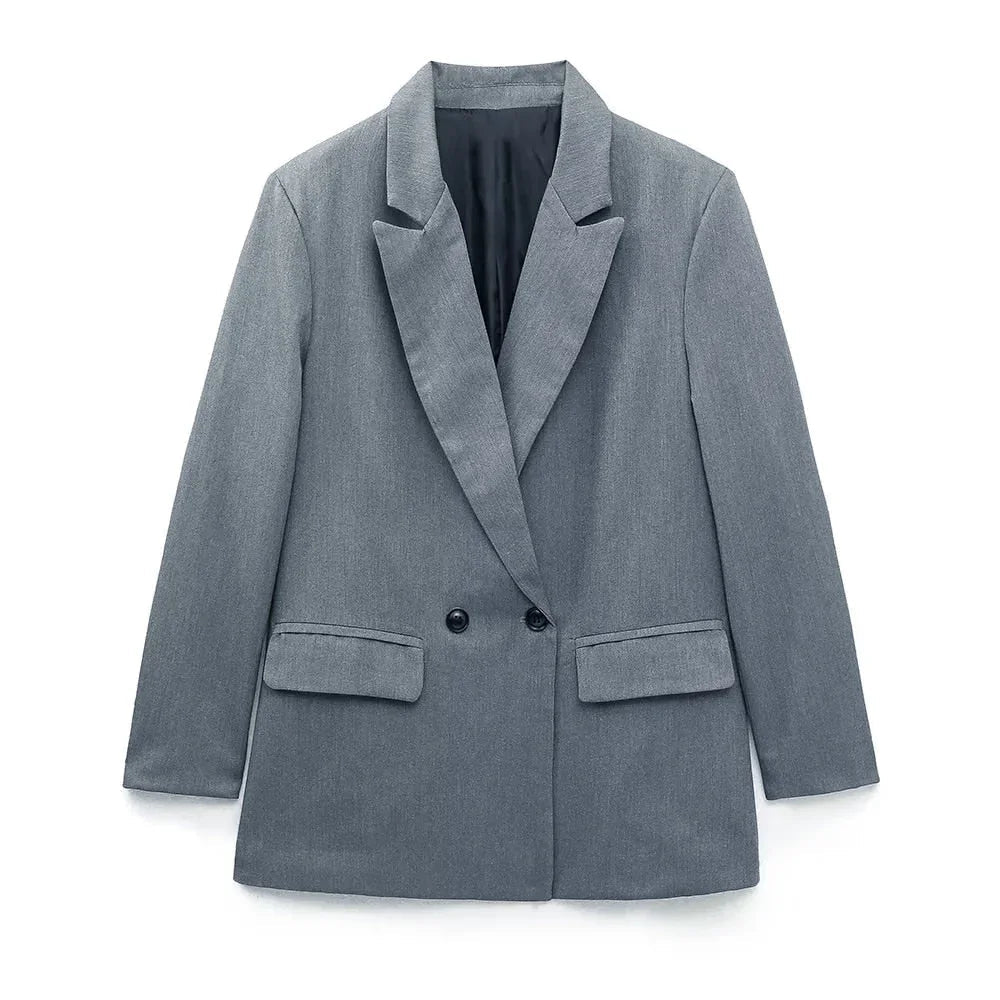 Kvinners Blazer Dobbeltspent 3