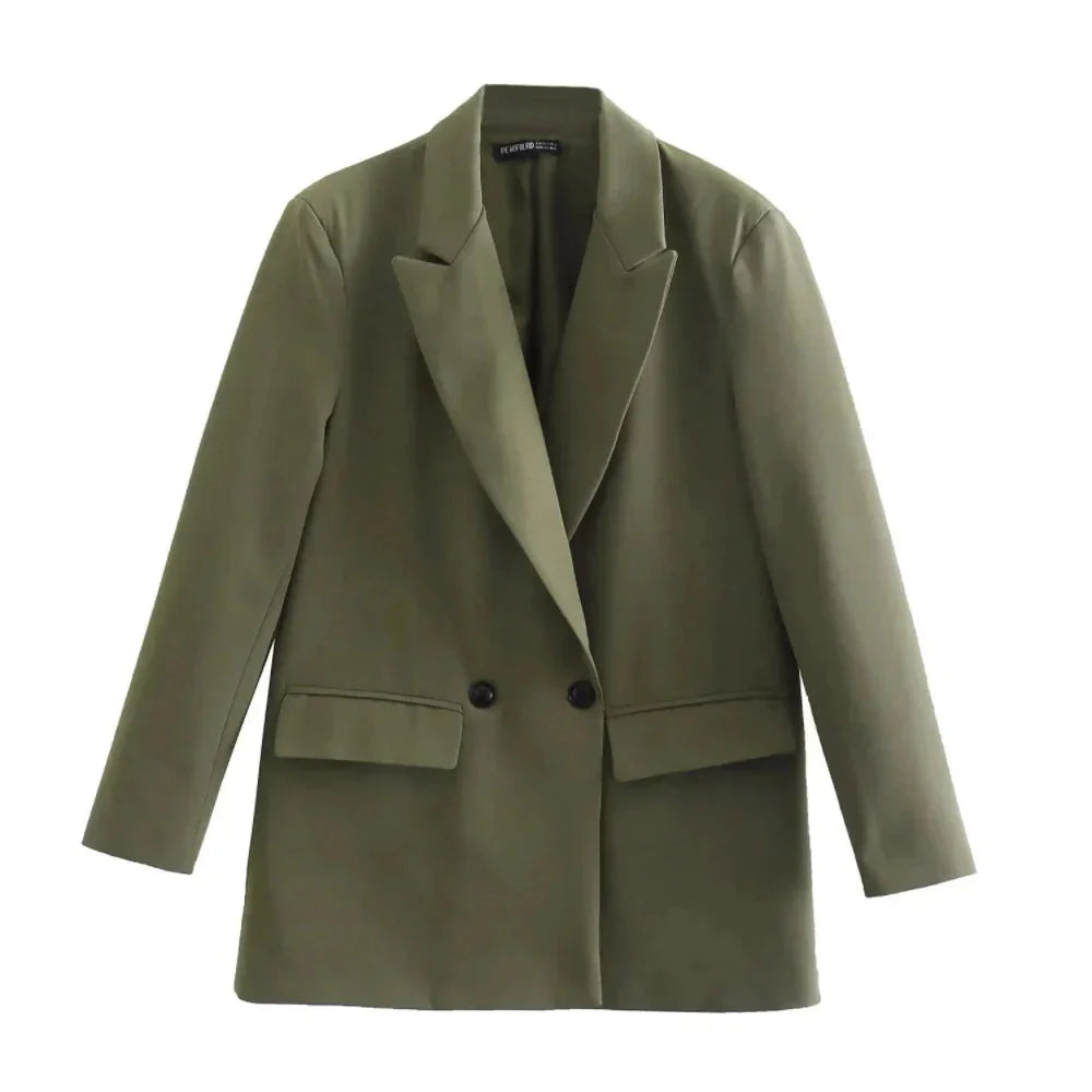 Kvinners Blazer Dobbeltspent 5