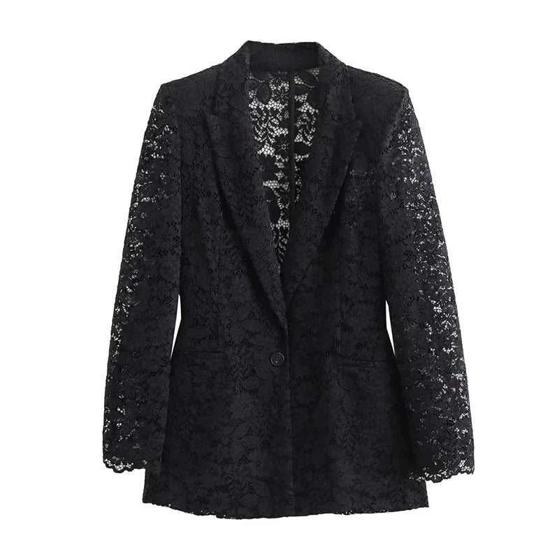 Kvinners Blazer og Skjørt Sett i Blonde 0