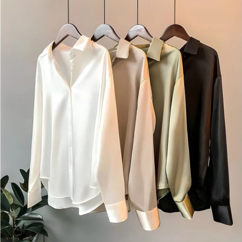 Kvinners Bluse med Lange Ermer 5