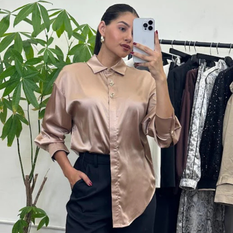 Kvinners Bluse med Lange Ermer 6