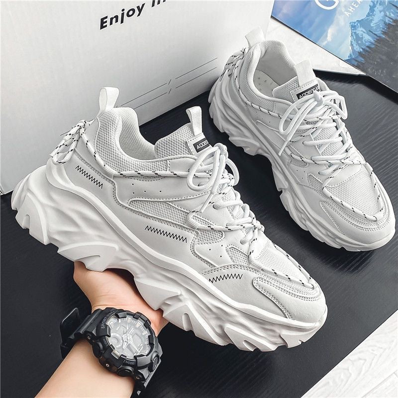Kvinners Chunky Sneakers Sklisikker Såle 2