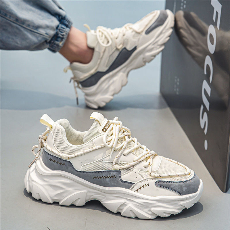 Kvinners Chunky Sneakers Sklisikker Såle 3