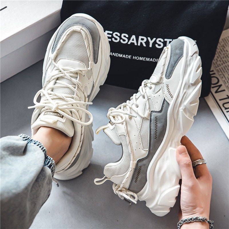 Kvinners Chunky Sneakers Sklisikker Såle 5