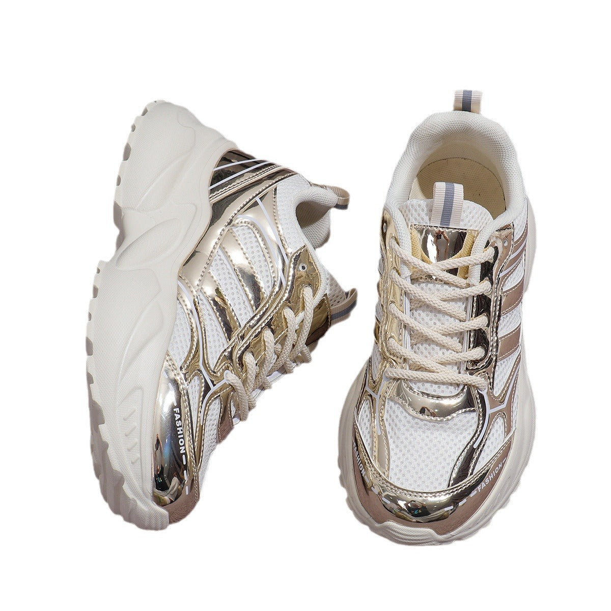 Kvinners Chunky Sneakers Sporty Stil 5