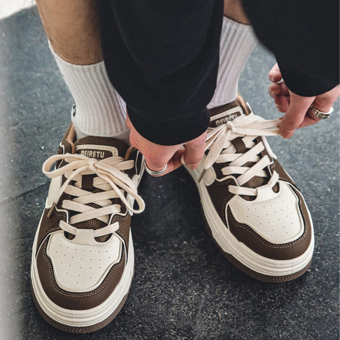 Kvinners Chunky Sneakers Trendy Design 3