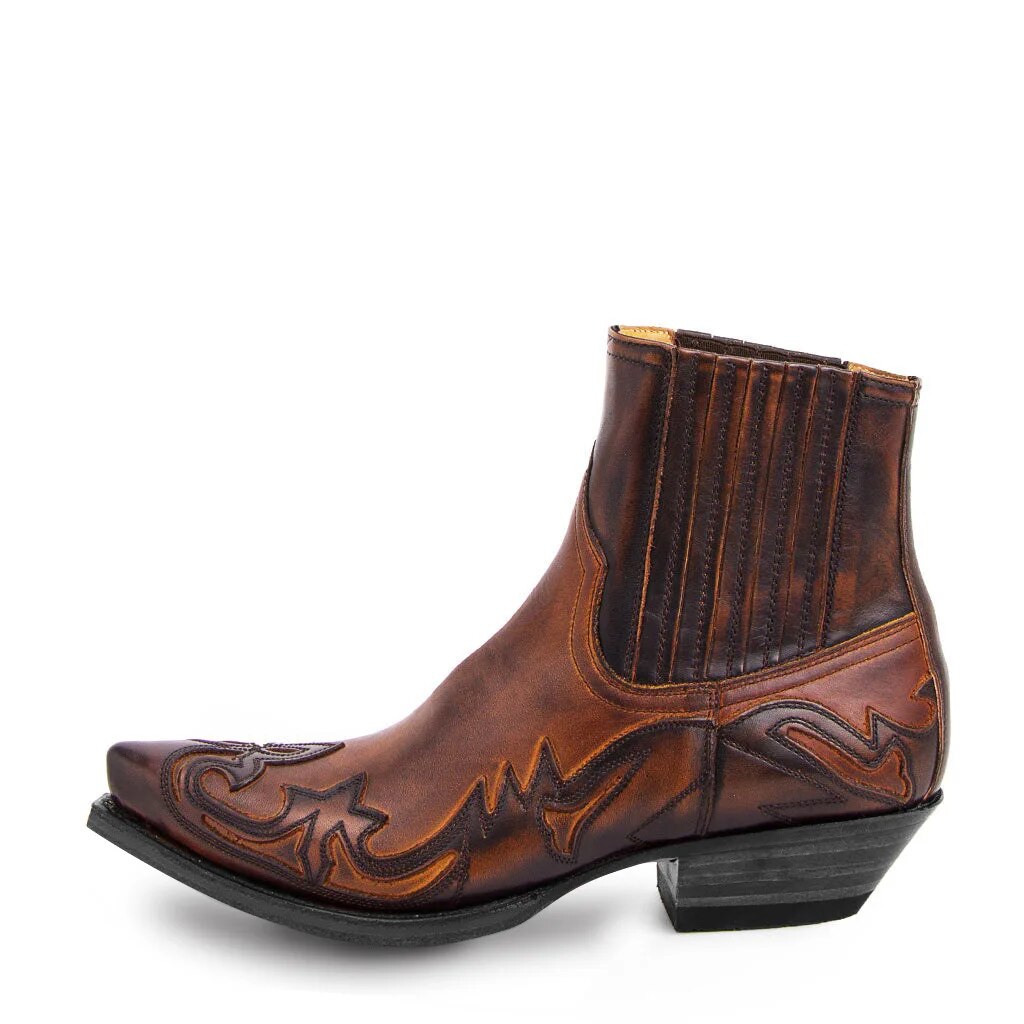 Kvinners Cowboylaarzen i Kunstlær med Western Stil 1