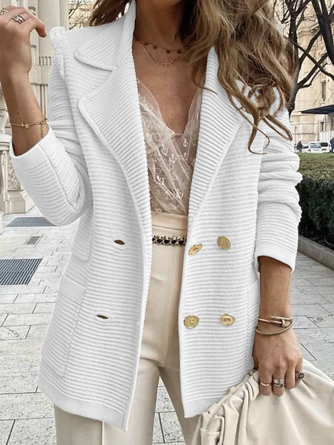 Kvinners Dobbeltspent Blazer 1