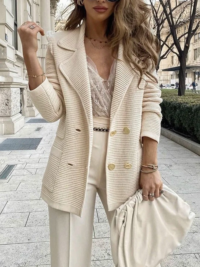 Kvinners Dobbeltspent Blazer 4