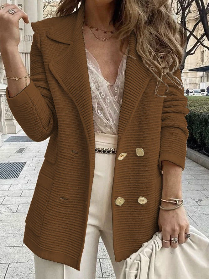 Kvinners Dobbeltspent Blazer 5