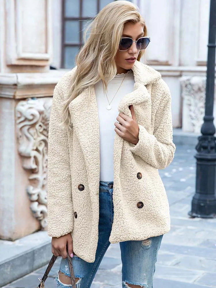 Kvinners Faux Fur Jakke Elegant Myk og Komfortabel 9