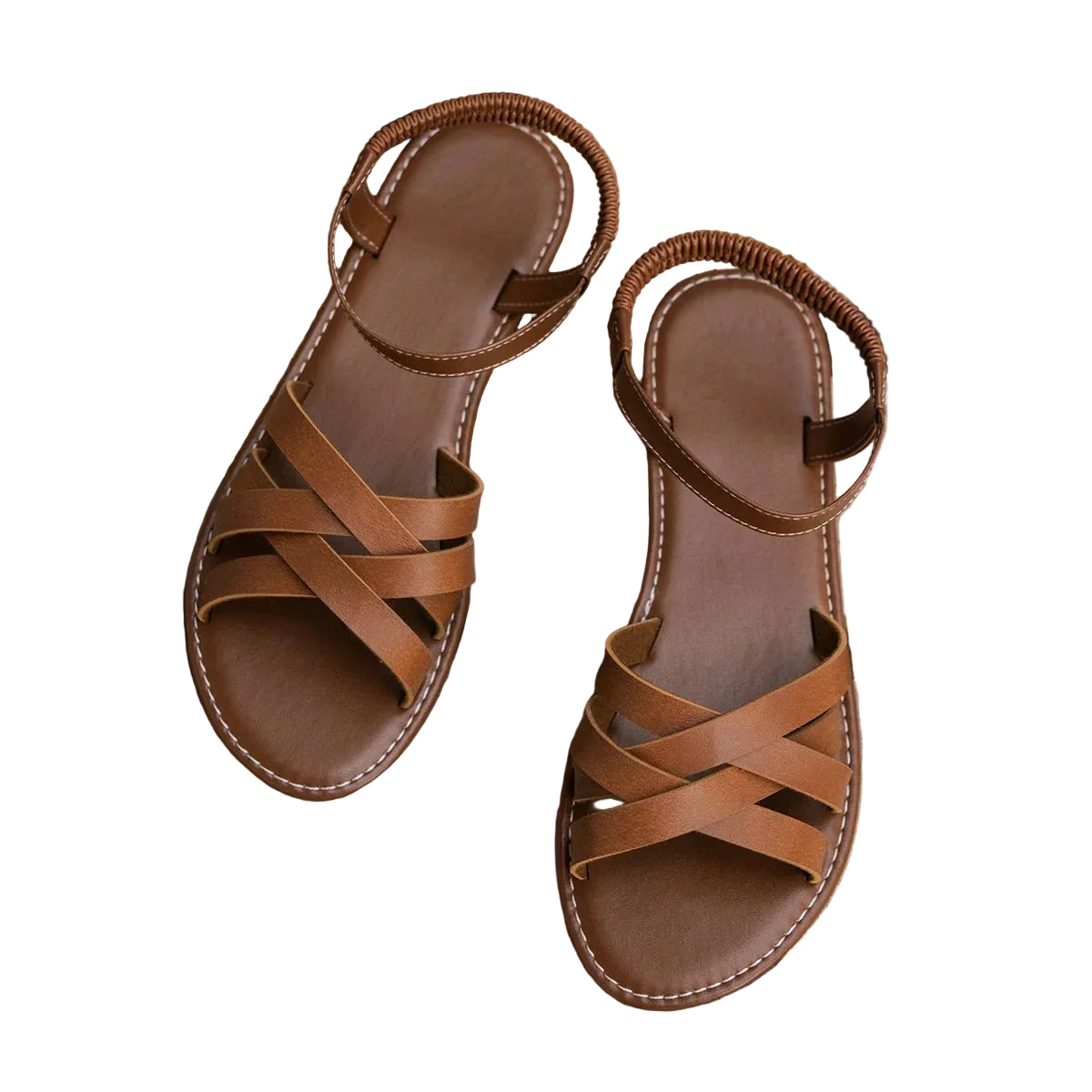 Kvinners Flate Sandaler med Stropp 1