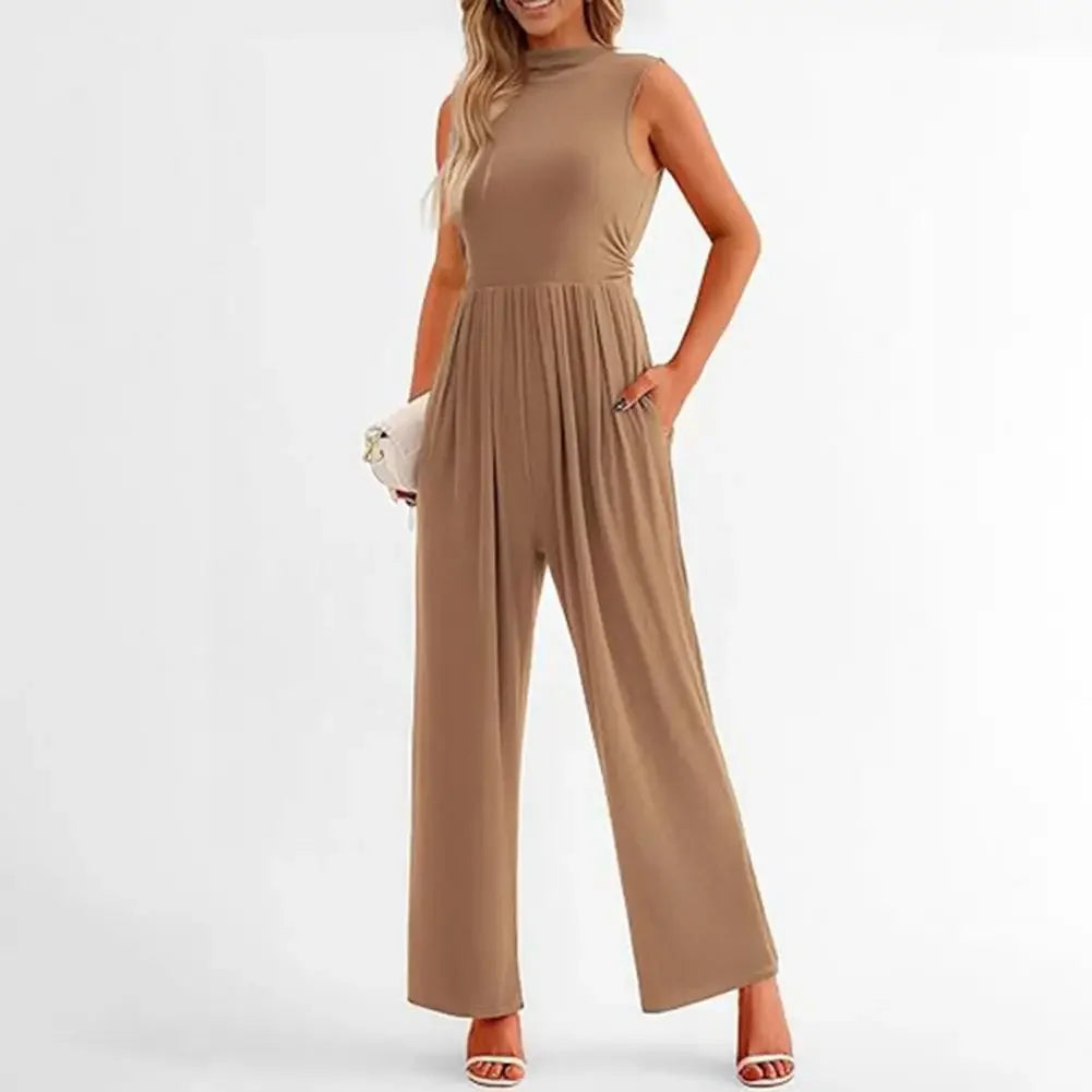Kvinners Formell Jumpsuit Med Bred Ben 2