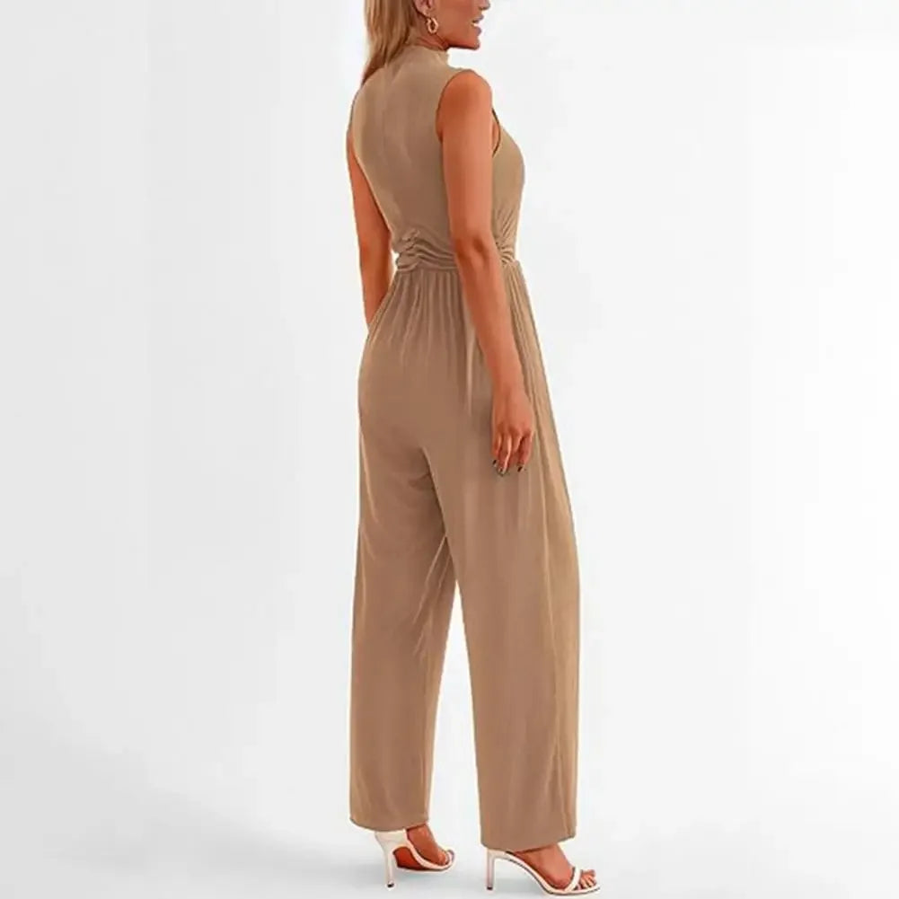 Kvinners Formell Jumpsuit Med Bred Ben 4
