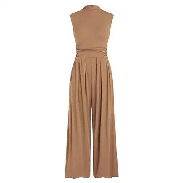 Kvinners Formell Jumpsuit Med Bred Ben 7