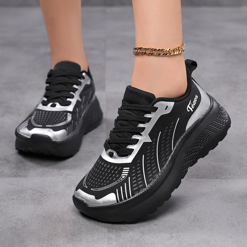 Kvinners Fritidssneakers Pustende Design 4