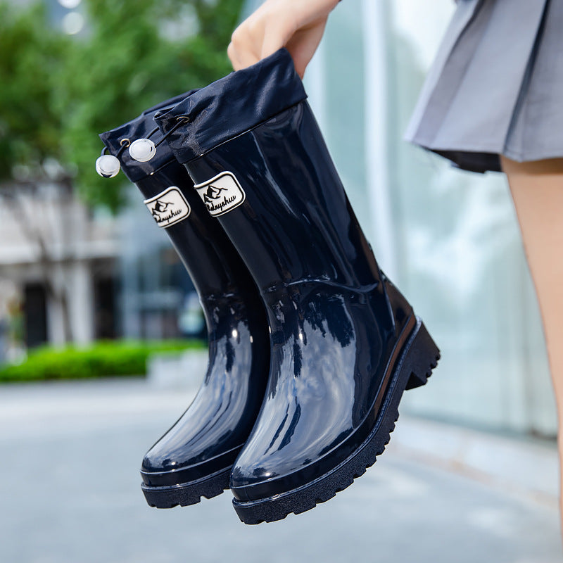 Kvinners Gummistøvler med Justerbart Snøresystem 8