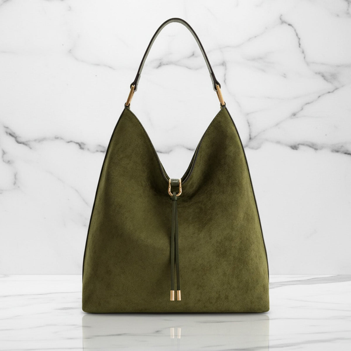 Kvinners Hobo Bag med Snøredetaljer 4
