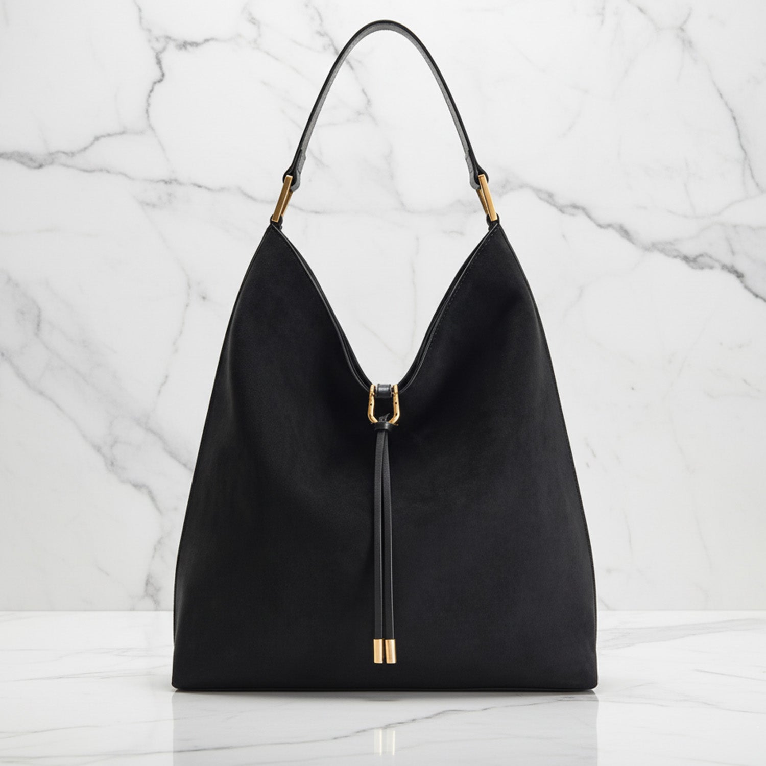 Kvinners Hobo Bag med Snøredetaljer 6