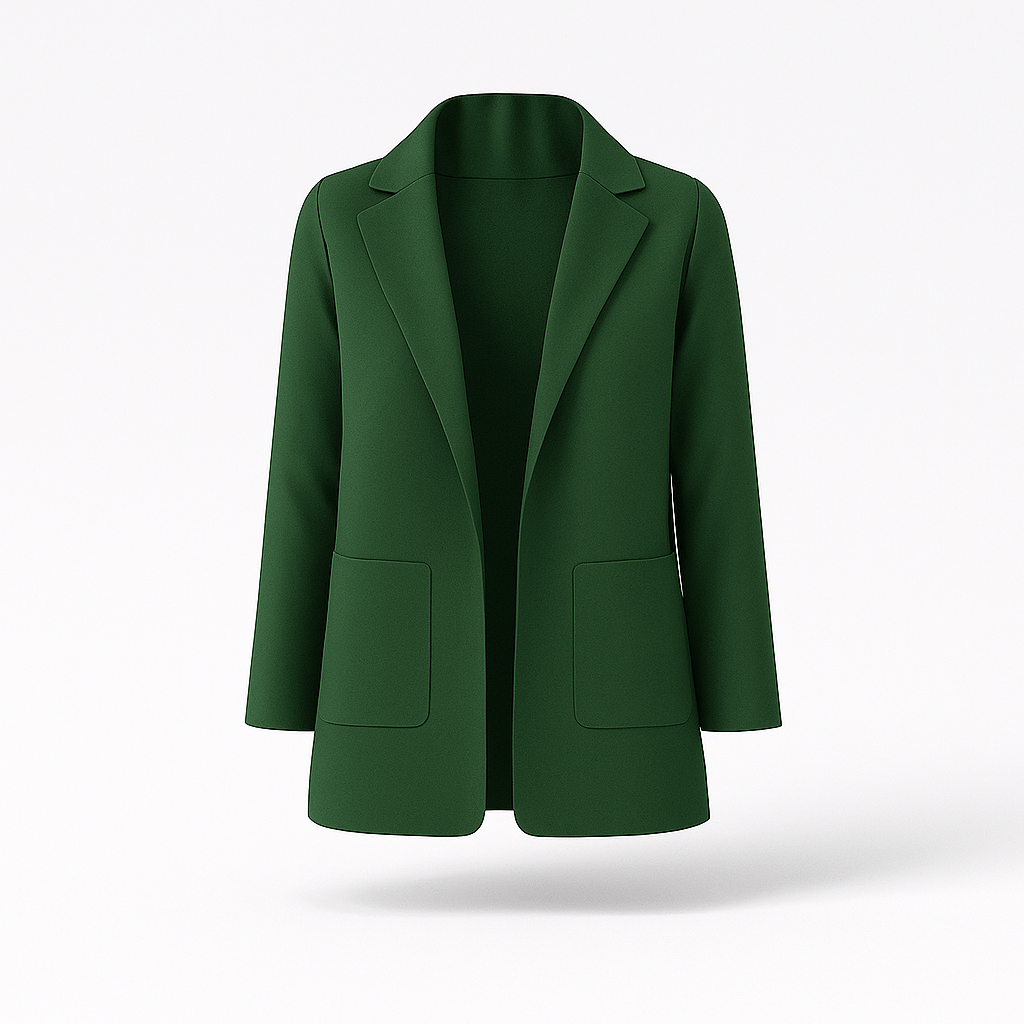 Kvinners Høstblazer Kaki 11