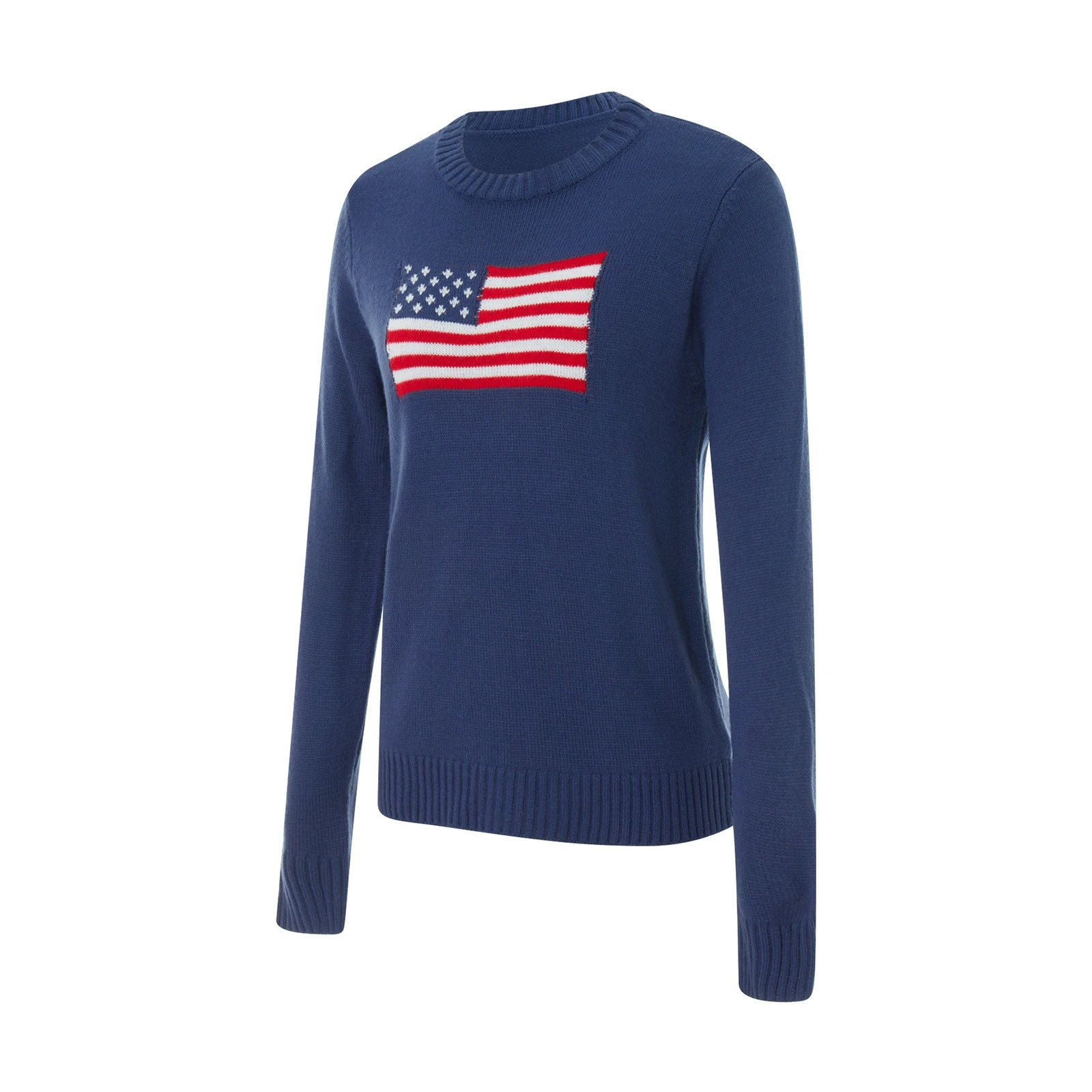 Kvinners Høstgenser med Amerikansk Flagg Design 5
