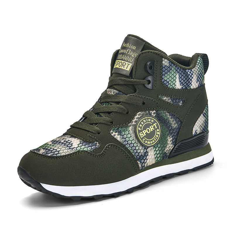 Kvinners Høye Sneakers Kamuflasje Design 0