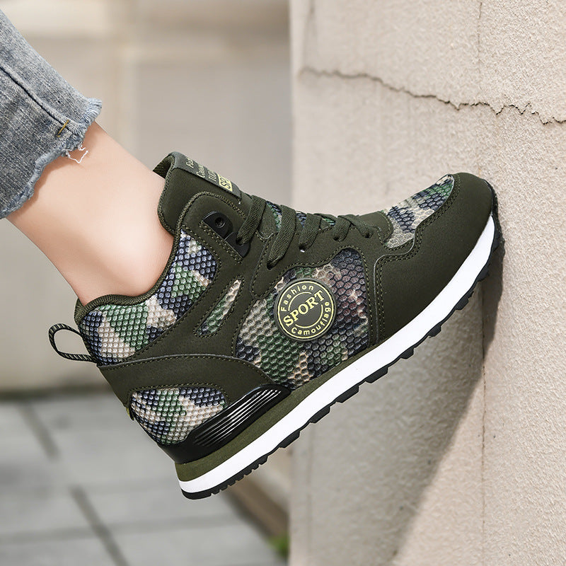 Kvinners Høye Sneakers Kamuflasje Design 2