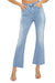Kvinners Høyt Liv Crop Flare Lys Denim 0