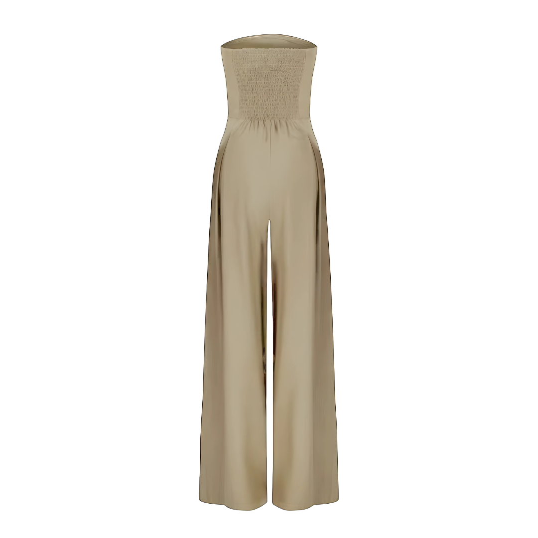 Kvinners Jumpsuit Stroppeløs med Flytende Ben 4