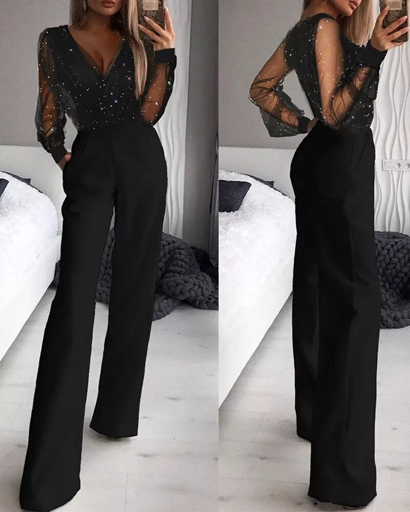 Kvinners Jumpsuit Uformell Stil Med Tilpasset Snitt 0