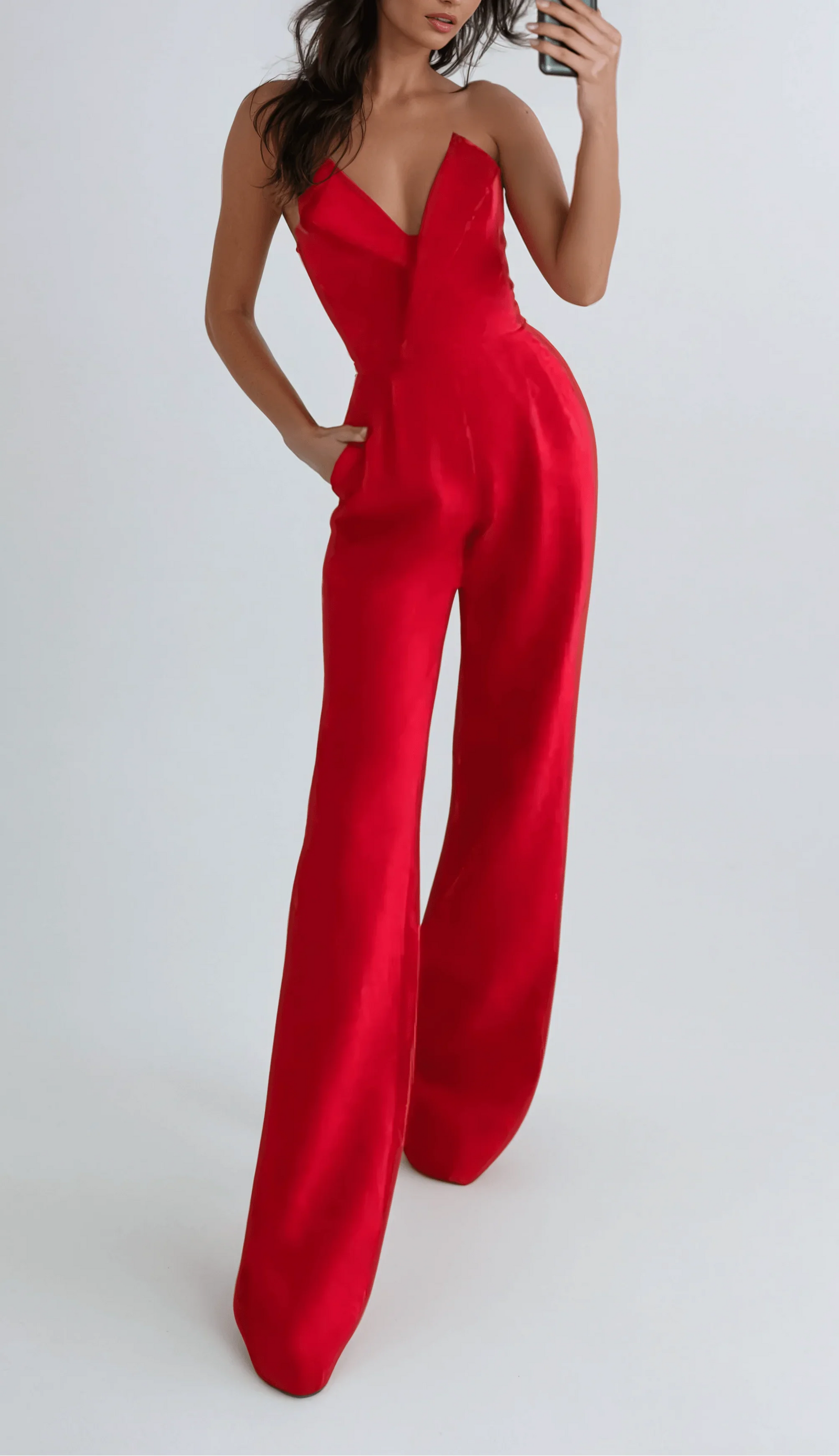 Kvinners Jumpsuit for Kontor og Forretningsbruk 1