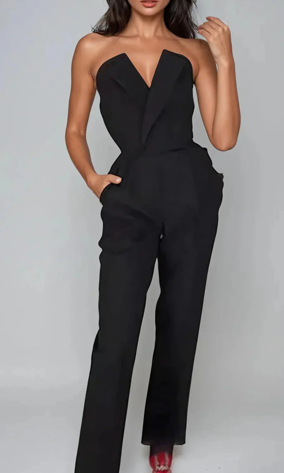 Kvinners Jumpsuit for Kontor og Forretningsbruk 2