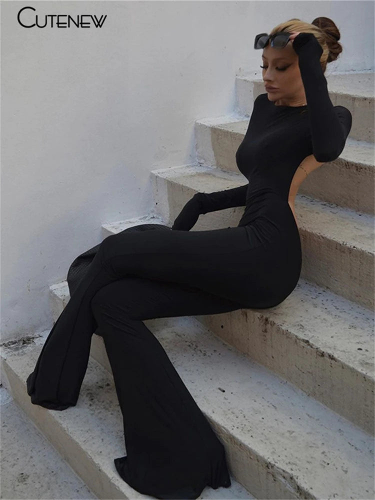 Kvinners Jumpsuit med Brede Ben 3