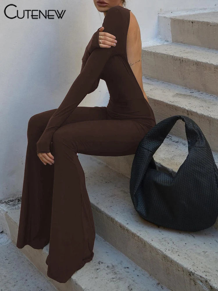 Kvinners Jumpsuit med Brede Ben 6