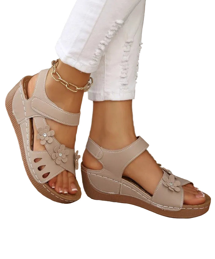 Kvinners Kilesandaler med Blomsterdesign 0