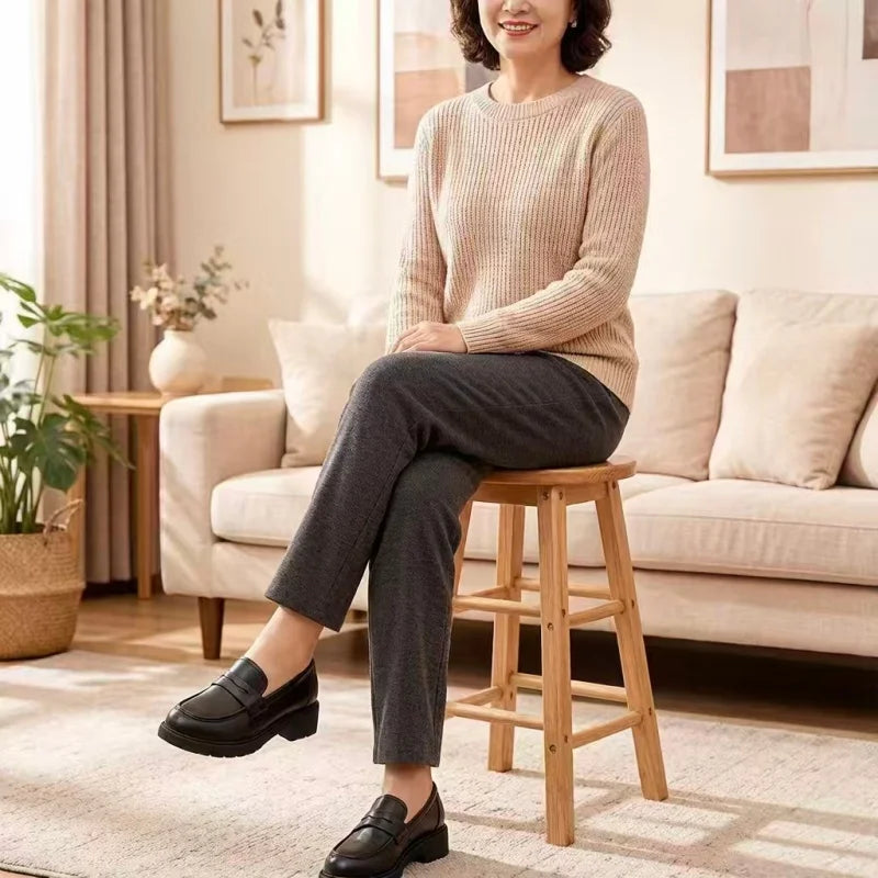 Kvinners Komfortable Loafers med Minimalistisk Design 4