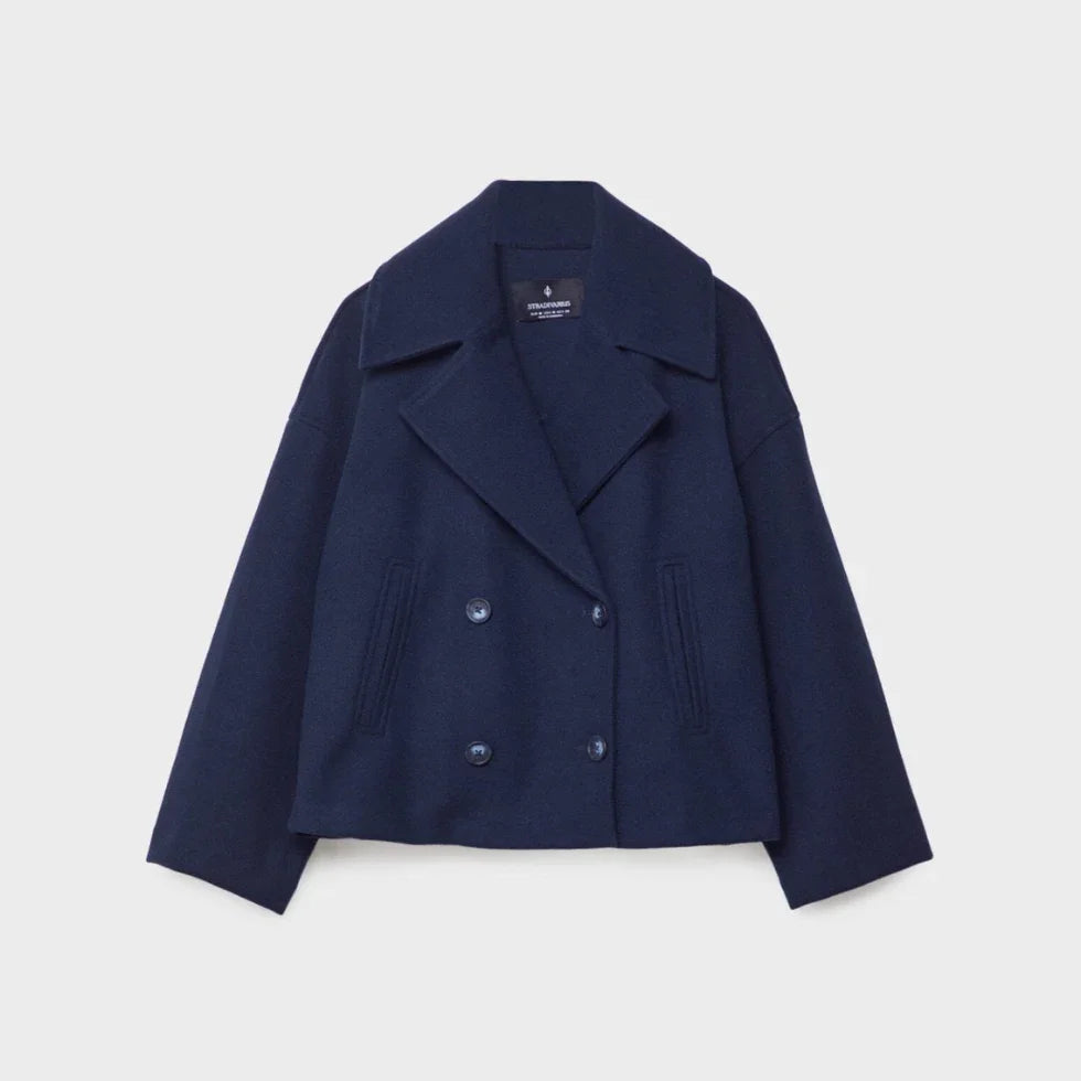 Kvinners Kort Dobbeltspent Blazer 10
