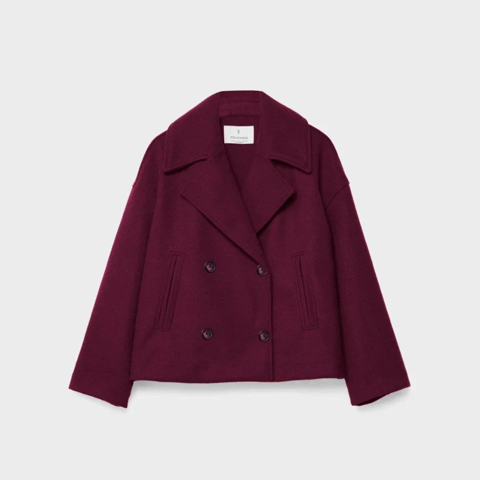 Kvinners Kort Dobbeltspent Blazer 11
