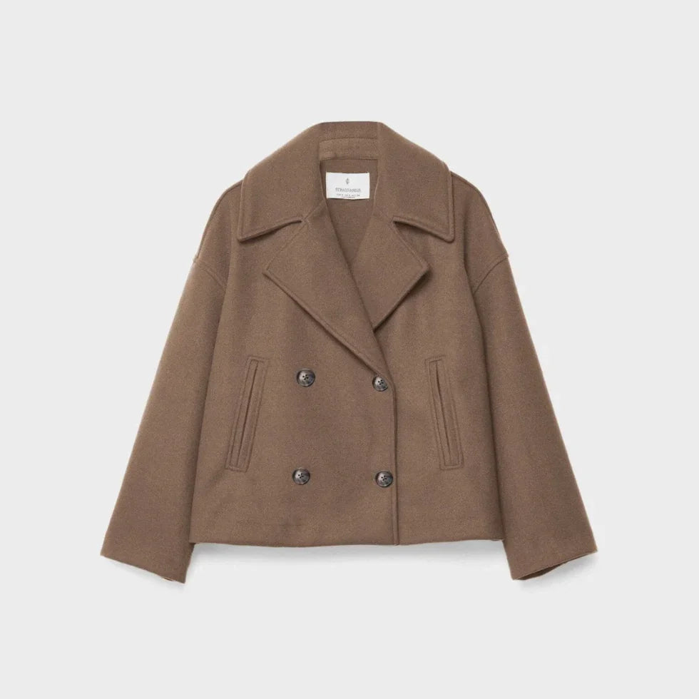 Kvinners Kort Dobbeltspent Blazer 4